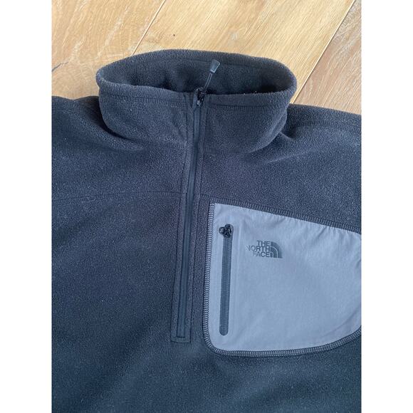 Men’s The North Face Black Fleece Quarter Zip Large - Picture 4 of 7
